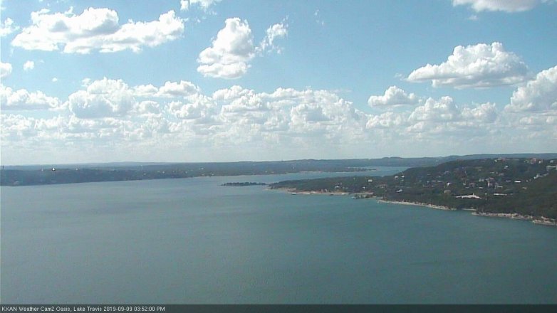 Lake Travis webcam, September 9, 2019 2:55 PM CT