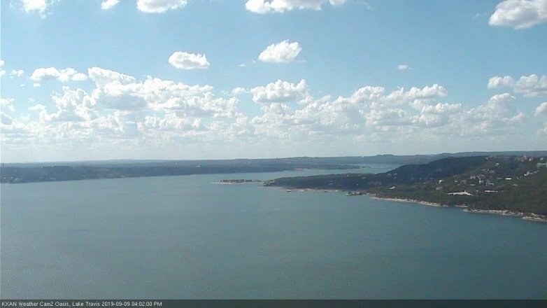 Lake Travis webcam, September 9, 2019 3:05 PM CT