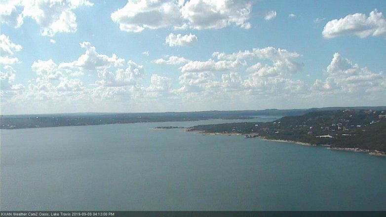Lake Travis webcam, September 9, 2019 3:15 PM CT