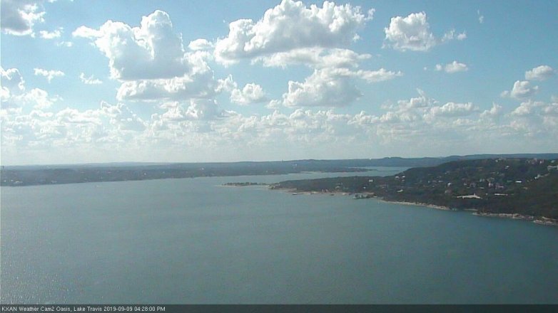 Lake Travis webcam, September 9, 2019 3:30 PM CT