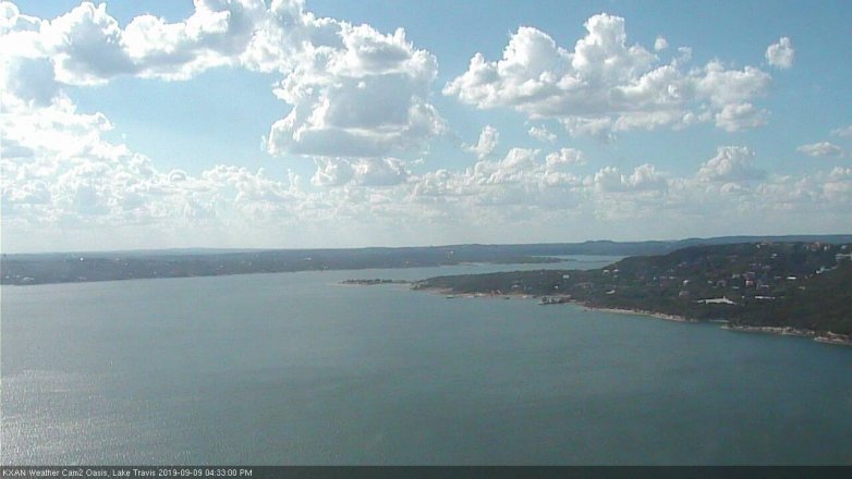 Lake Travis webcam, September 9, 2019 3:35 PM CT