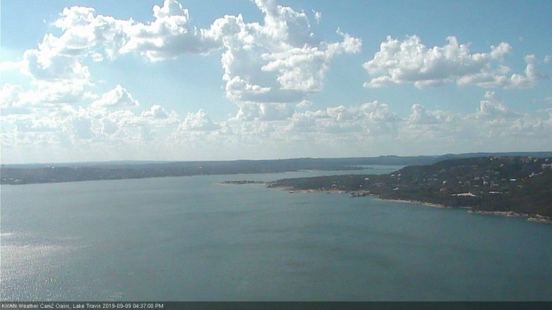Lake Travis webcam, September 9, 2019 3:40 PM CT