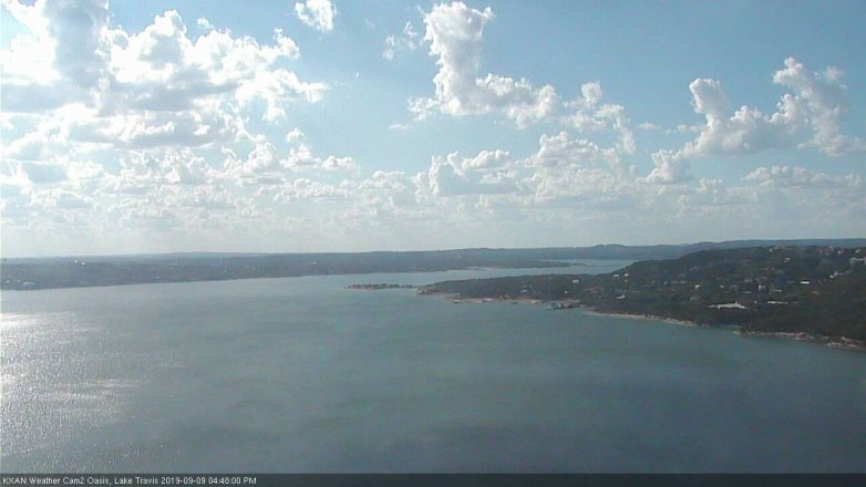 Lake Travis webcam, September 9, 2019 3:50 PM CT