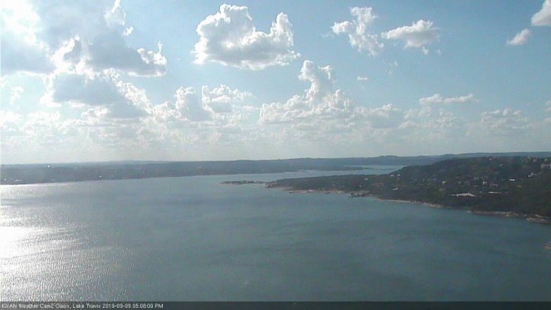 Lake Travis webcam, September 9, 2019 4:10 PM CT