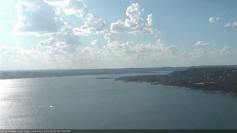 Lake Travis webcam, September 9, 2019 4:15 PM CT