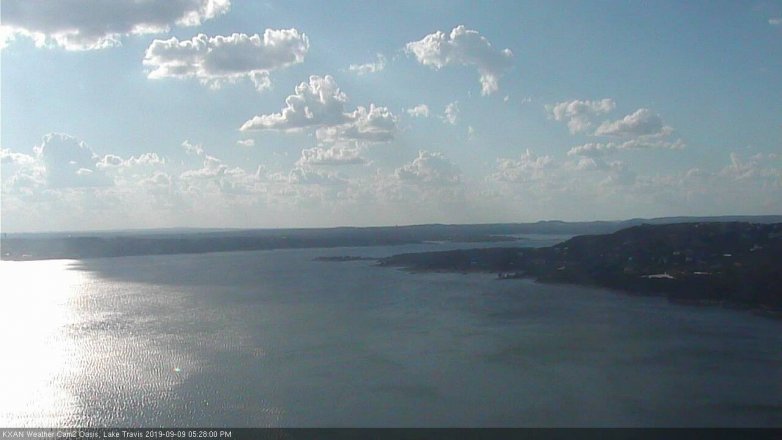 Lake Travis webcam, September 9, 2019 4:30 PM CT