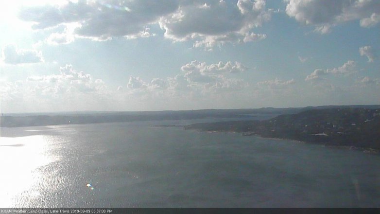 Lake Travis webcam, September 9, 2019 4:40 PM CT