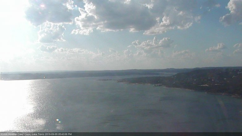 Lake Travis webcam, September 9, 2019 4:45 PM CT