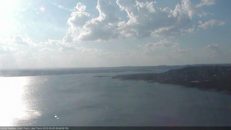 Lake Travis webcam, September 9, 2019 4:50 PM CT