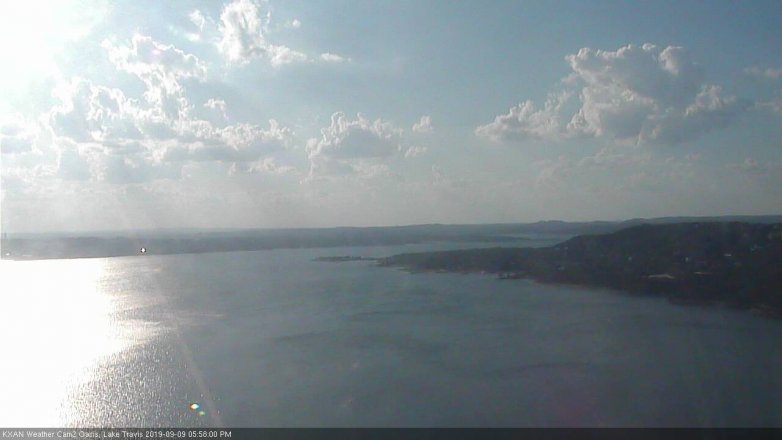 Lake Travis webcam, September 9, 2019 5:00 PM CT
