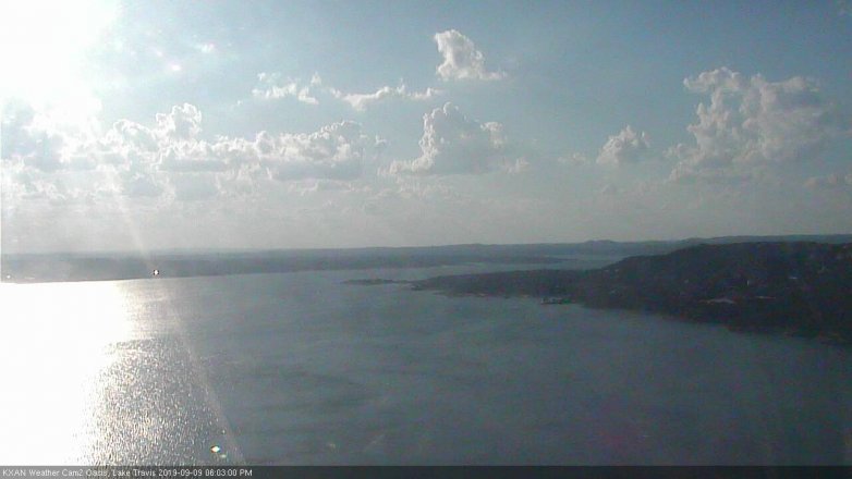 Lake Travis webcam, September 9, 2019 5:05 PM CT