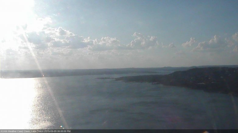 Lake Travis webcam, September 9, 2019 5:10 PM CT