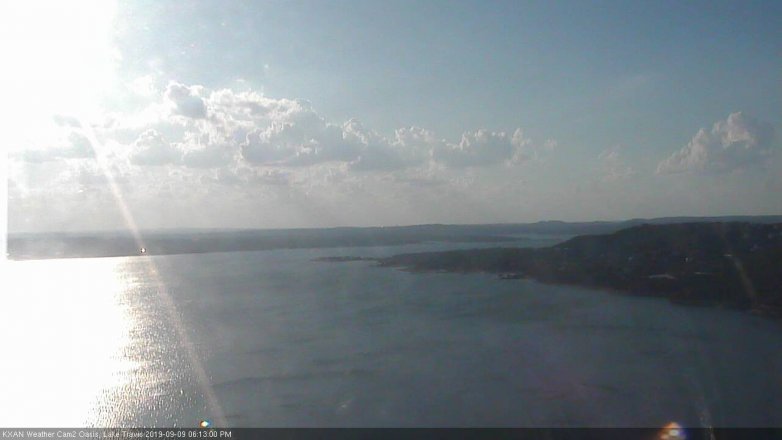 Lake Travis webcam, September 9, 2019 5:15 PM CT