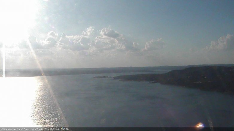 Lake Travis webcam, September 9, 2019 5:20 PM CT