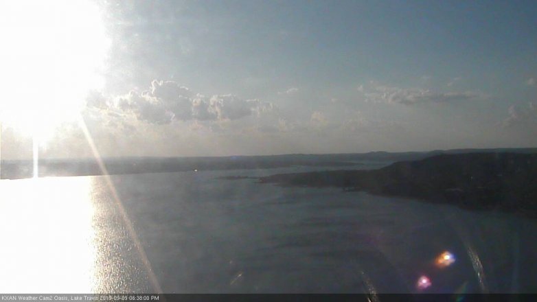 Lake Travis webcam, September 9, 2019 5:40 PM CT