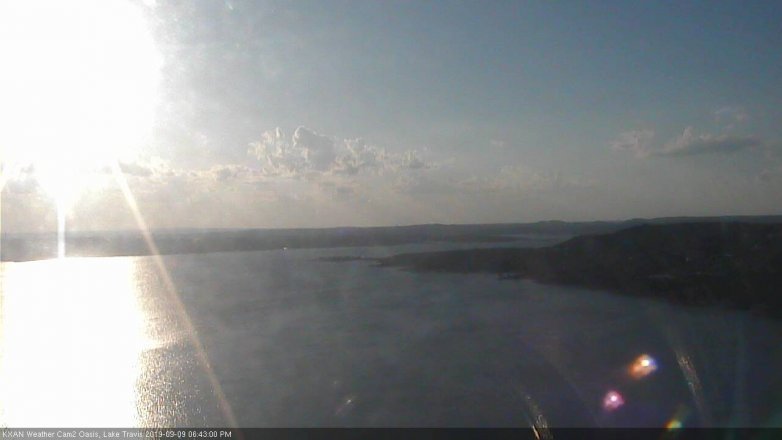 Lake Travis webcam, September 9, 2019 5:45 PM CT