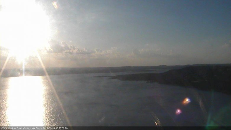 Lake Travis webcam, September 9, 2019 5:55 PM CT
