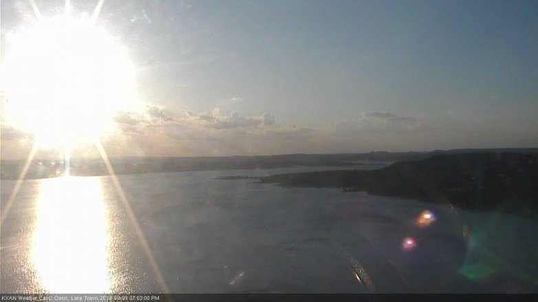 Lake Travis webcam, September 9, 2019 6:05 PM CT