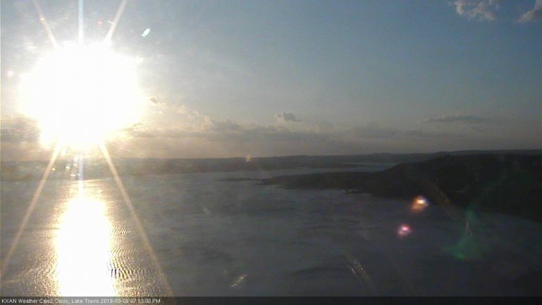 Lake Travis webcam, September 9, 2019 6:15 PM CT