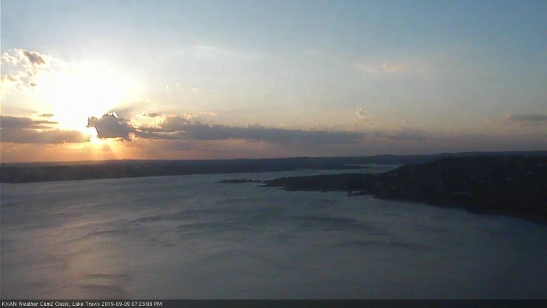 Lake Travis webcam, September 9, 2019 6:25 PM CT