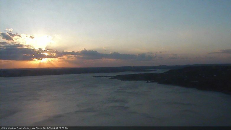 Lake Travis webcam, September 9, 2019 6:30 PM CT