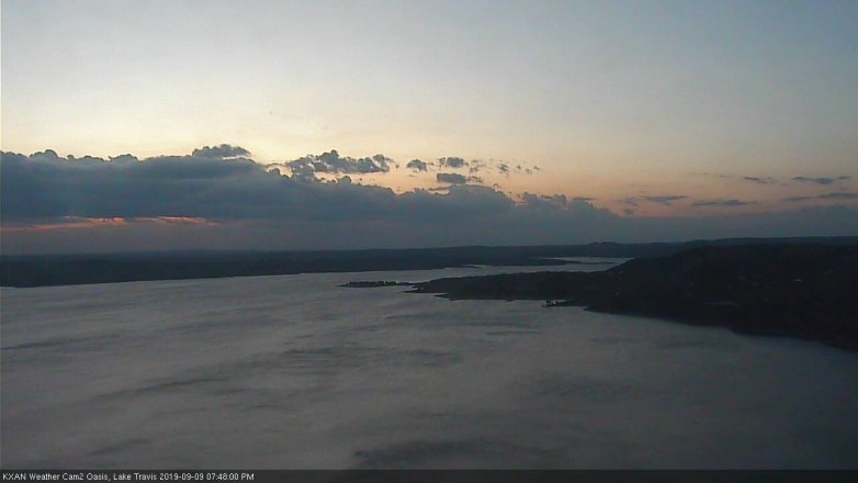 Lake Travis webcam, September 9, 2019 6:50 PM CT