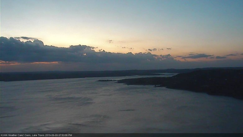 Lake Travis webcam, September 9, 2019 6:55 PM CT