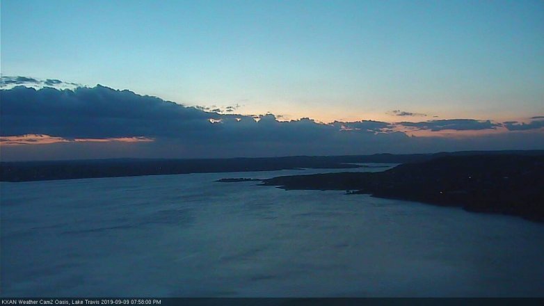 Lake Travis webcam, September 9, 2019 7:00 PM CT