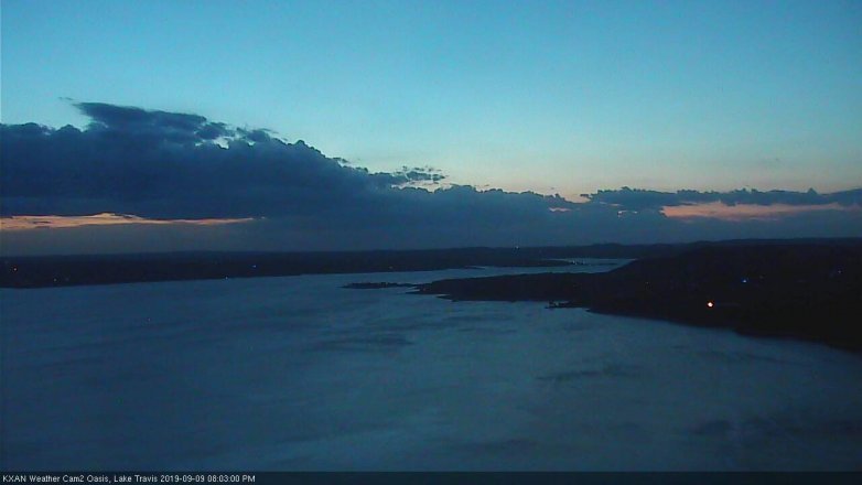 Lake Travis webcam, September 9, 2019 7:05 PM CT