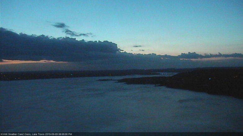 Lake Travis webcam, September 9, 2019 7:10 PM CT