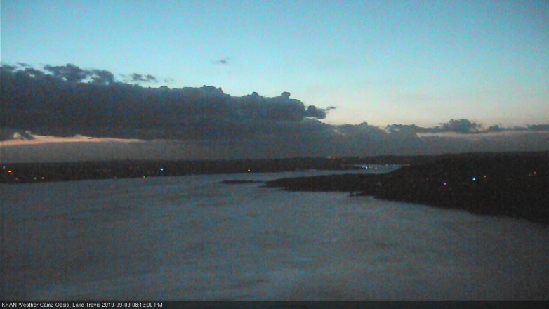 Lake Travis webcam, September 9, 2019 7:15 PM CT