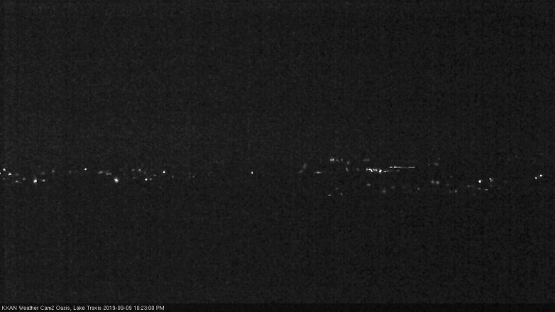 Lake Travis webcam, September 9, 2019 9:25 PM CT