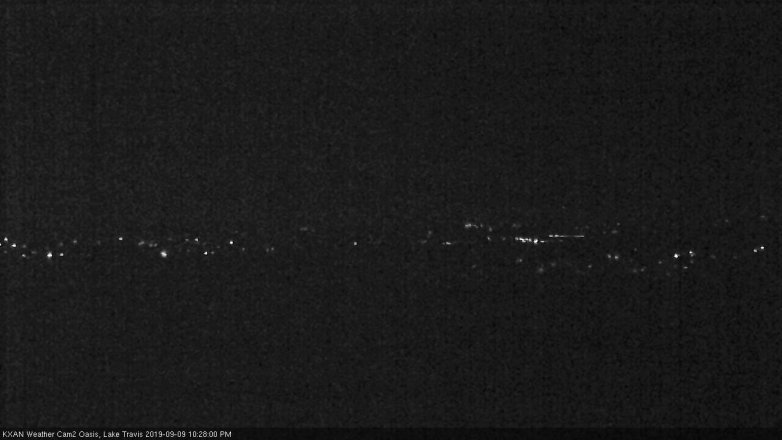 Lake Travis webcam, September 9, 2019 9:30 PM CT