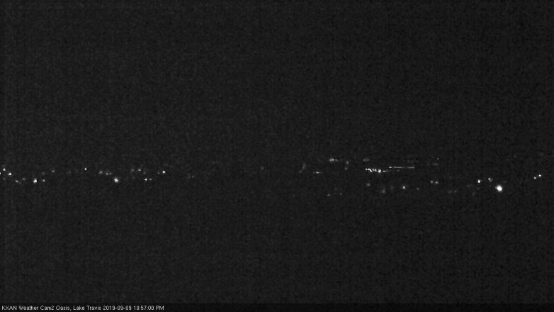 Lake Travis webcam, September 9, 2019 10:00 PM CT