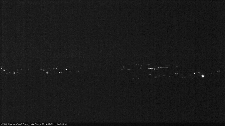 Lake Travis webcam, September 9, 2019 10:30 PM CT