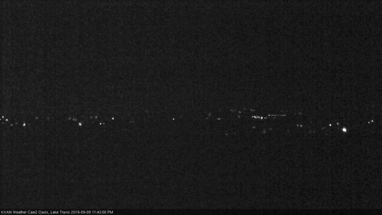Lake Travis webcam, September 9, 2019 10:45 PM CT