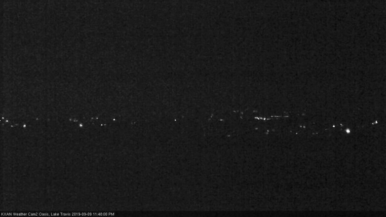 Lake Travis webcam, September 9, 2019 10:50 PM CT