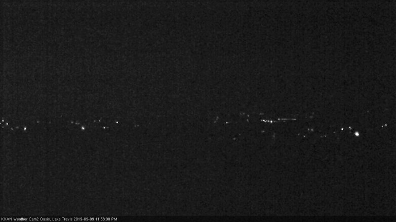 Lake Travis webcam, September 9, 2019 11:00 PM CT