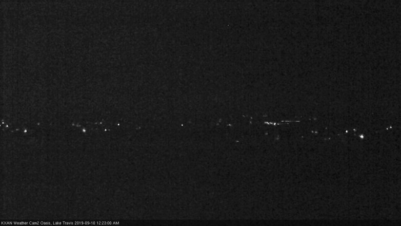 Lake Travis webcam, September 9, 2019 11:25 PM CT