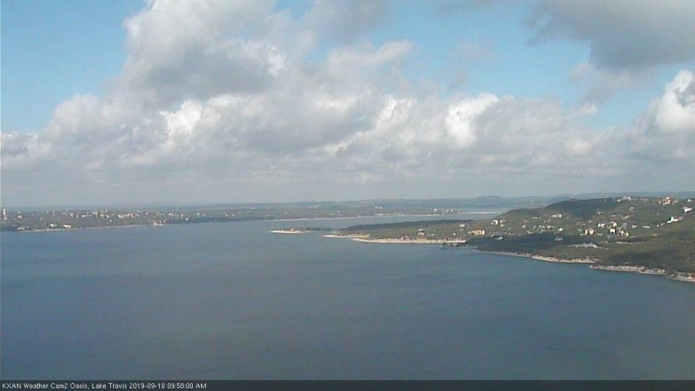 Lake Travis webcam, September 10, 2019 9:00 AM CT