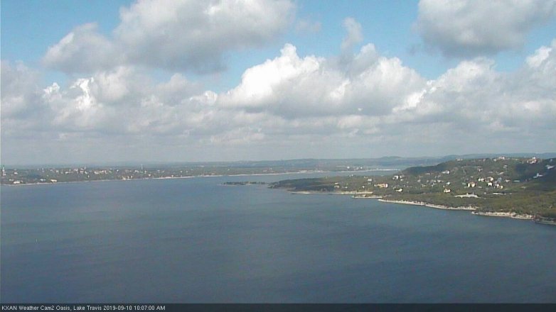 Lake Travis webcam, September 10, 2019 9:10 AM CT