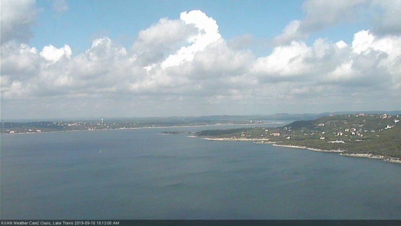 Lake Travis webcam, September 10, 2019 9:15 AM CT