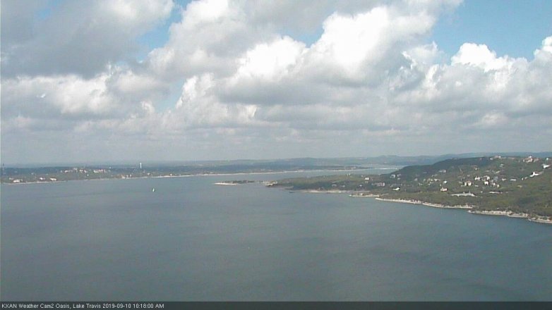 Lake Travis webcam, September 10, 2019 9:20 AM CT