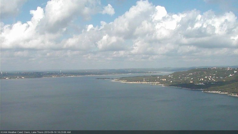 Lake Travis webcam, September 10, 2019 9:25 AM CT
