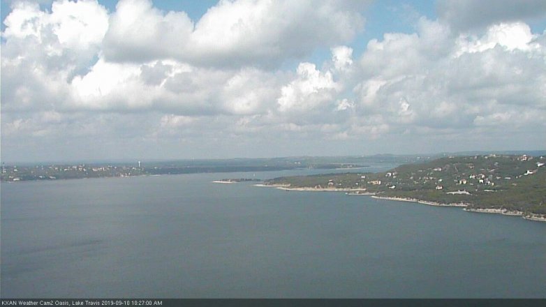 Lake Travis webcam, September 10, 2019 9:30 AM CT