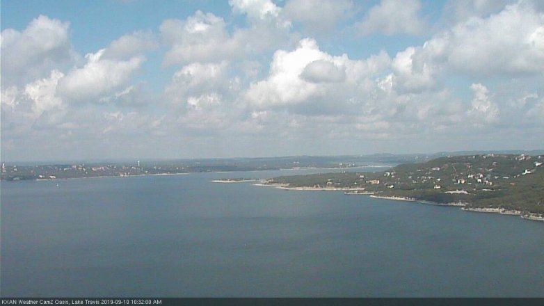Lake Travis webcam, September 10, 2019 9:35 AM CT