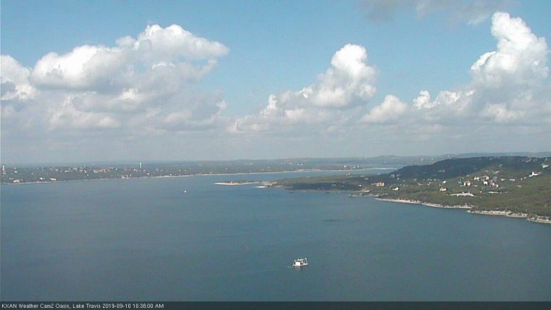 Lake Travis webcam, September 10, 2019 9:40 AM CT
