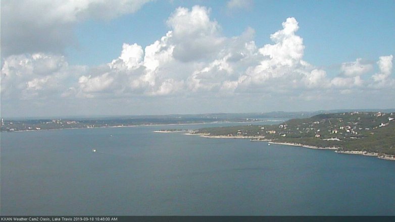 Lake Travis webcam, September 10, 2019 9:50 AM CT