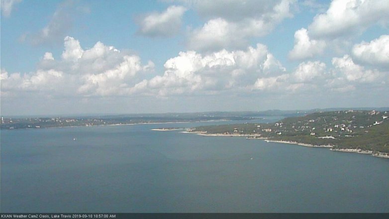 Lake Travis webcam, September 10, 2019 10:00 AM CT