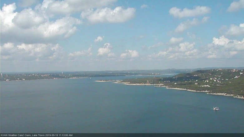 Lake Travis webcam, September 10, 2019 10:15 AM CT